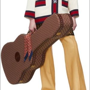 Gucci Guitar Case in GG Monogram Canvas -Authentic